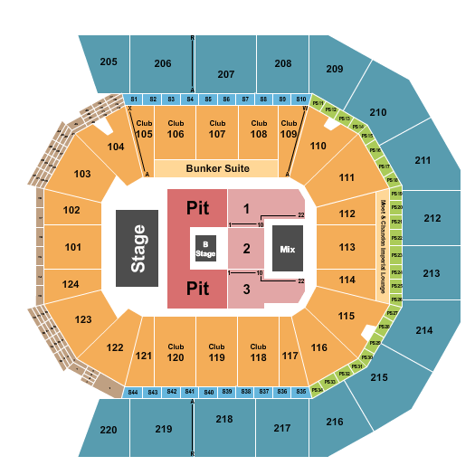 Moody Center ATX Nine Inch Nails Seating Chart